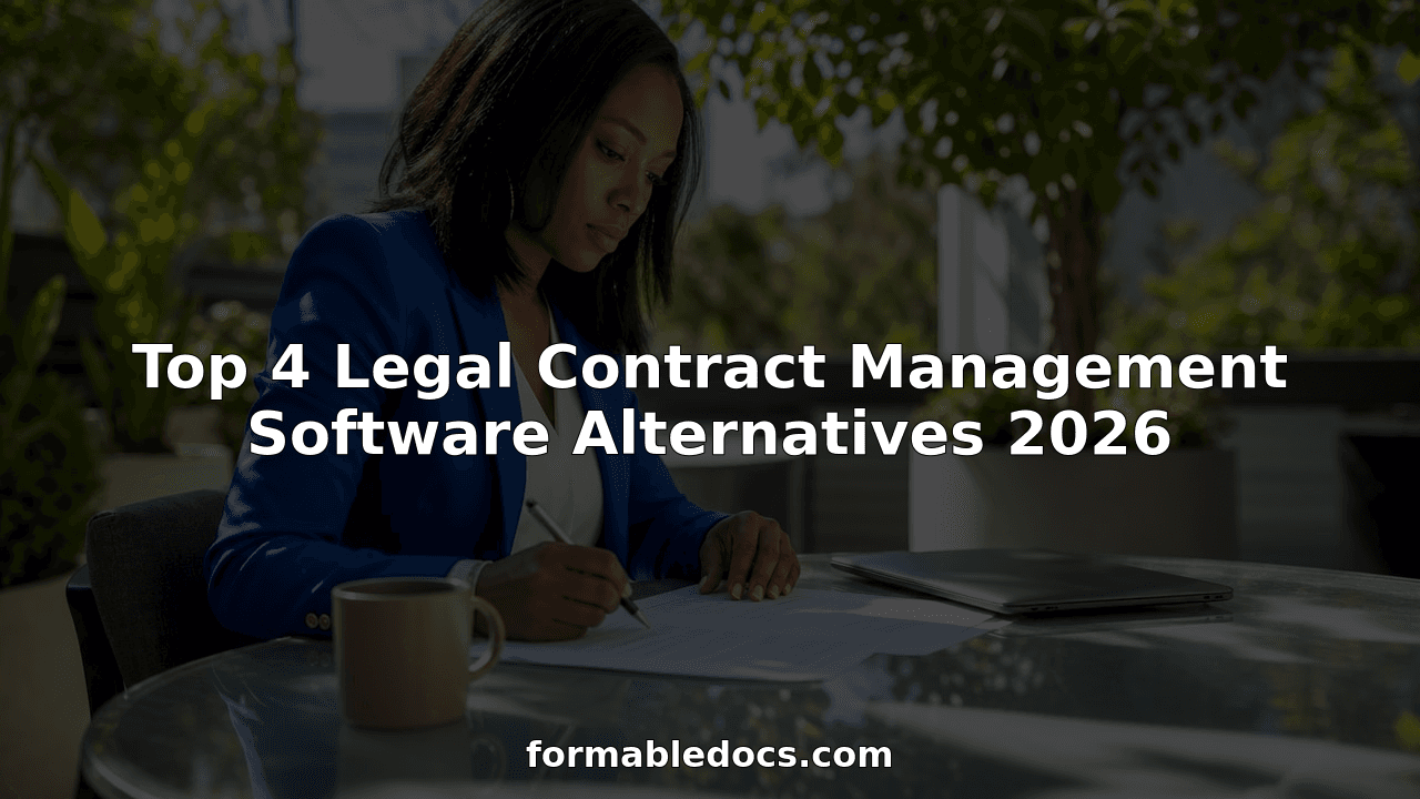 Top 4 legal contract management software alternatives 2026